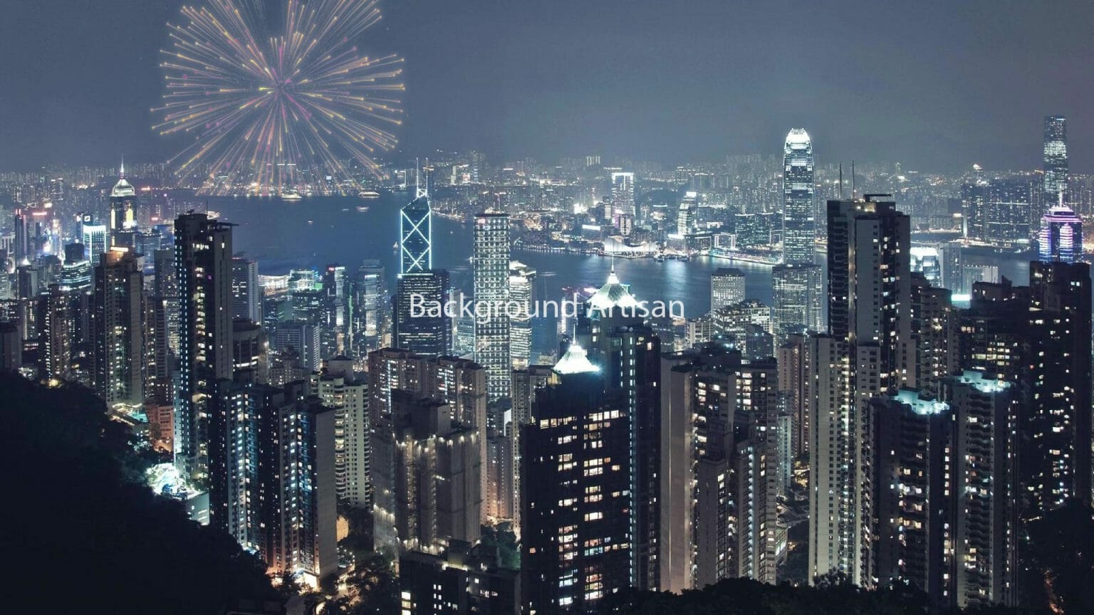 Hong Kong Video Background for Zoom | Background Artisan